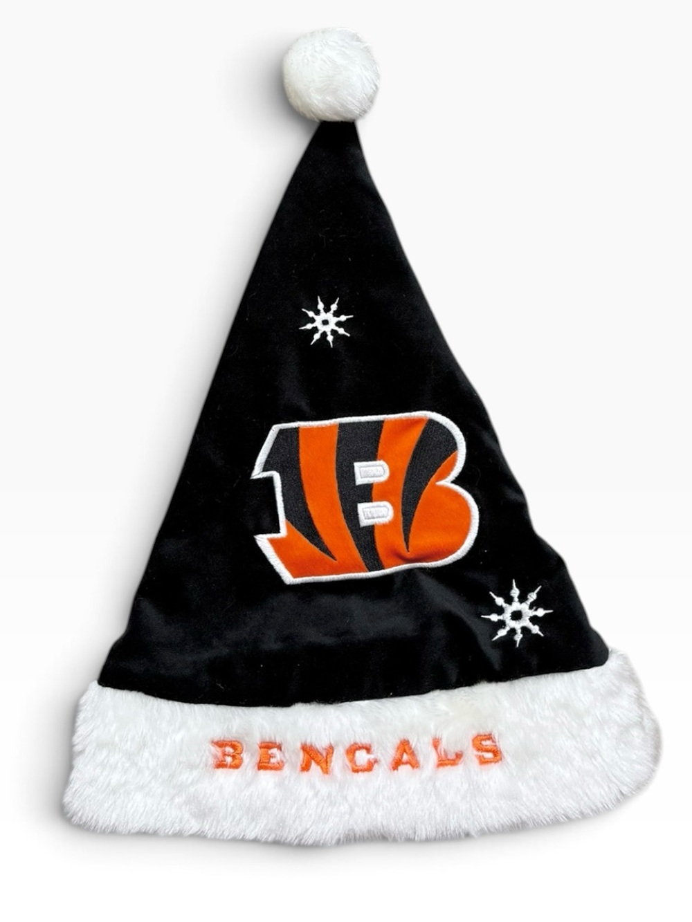 Cincinnati Bengals Santa Hat Black Orange White Christmas NFL Football New